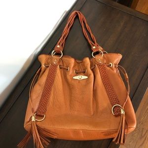 Elliott Lucca drawstring leather shoulder bag